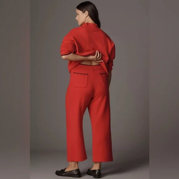 The Colette Sweater Knit Crop Wide-Leg Pants by Maeve - Picture 2 of 2